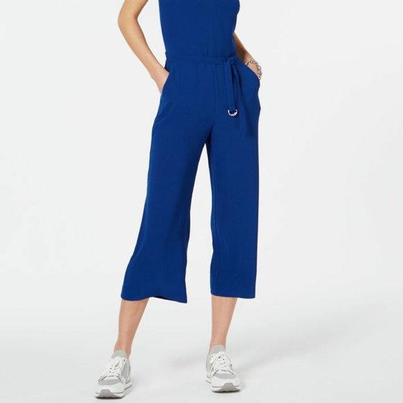 NWT MICHAEL KORS Ring Belt JUMPSUIT Women's sz 12 - Picture 2 of 8